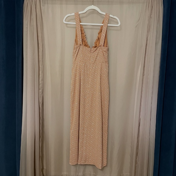 Abercrombie & Fitch Cinch-Front Slip Midi Dress - Picture 2 of 5